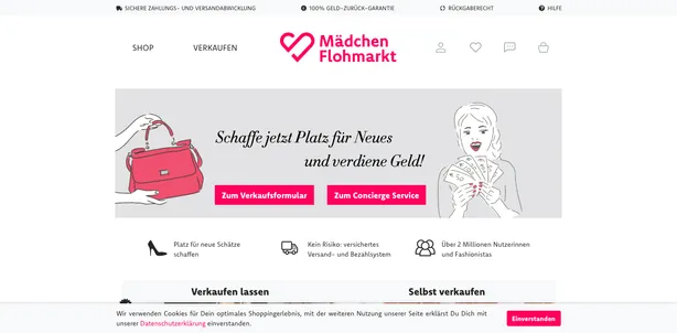 Mädchen Flohmarkt